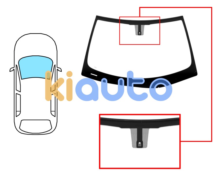 Parabrisas lexus ct 2010-2014 delantero / verde / con base espejo / molduras premontadas Eurocode 8402AGSVZ
