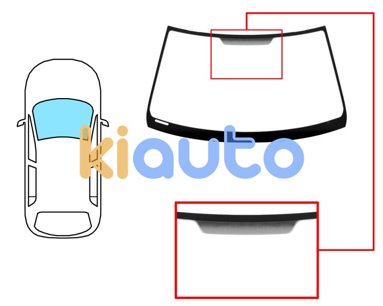 Parabrisas lexus is 1999-2005 delantero / verde Eurocode 8309AGN
