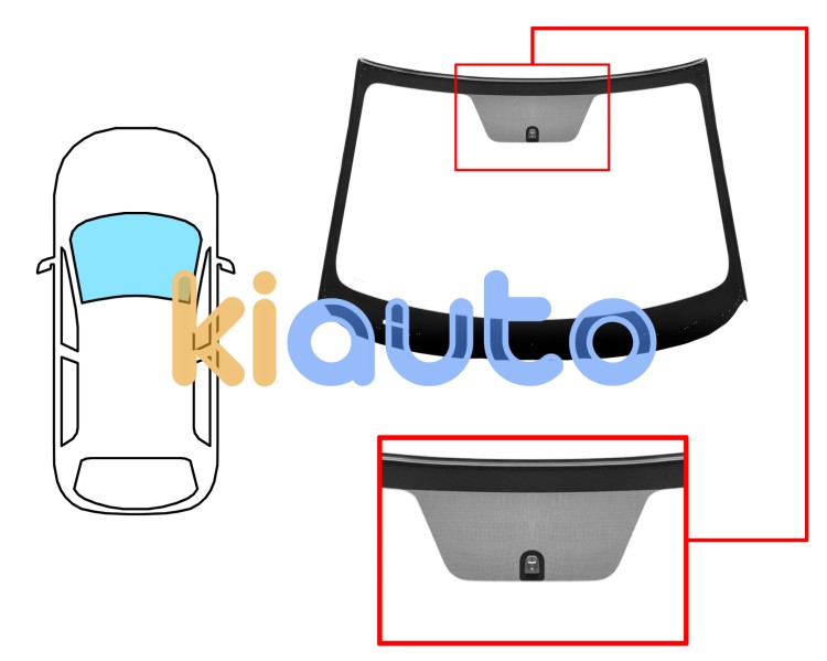 Parabrisas mazda 2 2019-2022 delantero / verde / acustico / con base espejo / molduras premontadas Eurocode 5183AGAVW
