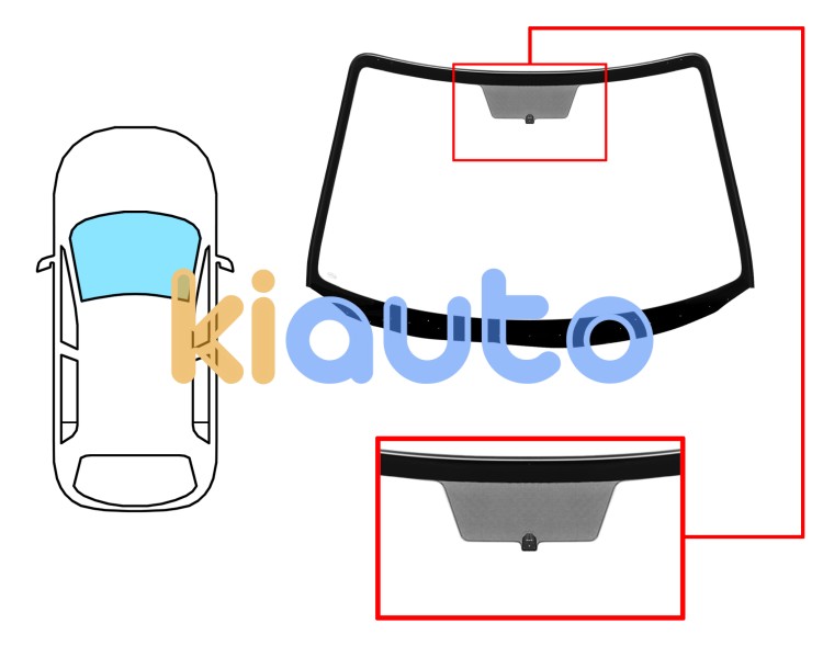 Parabrisas mazda 3 2007-2009 4/5 puertas / delantero / verde / con base espejo / molduras premontadas Eurocode 5166AGNW