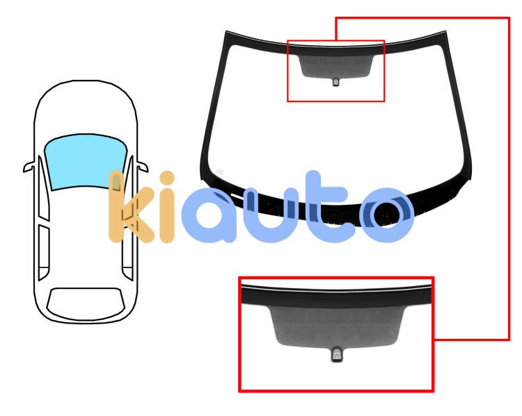 Parabrisas mazda 3 2011-2013 4/5 puertas / delantero / verde / con base espejo / molduras premontadas Eurocode 5175AGNW
