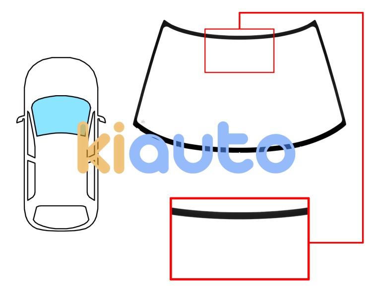 Parabrisas mazda 323 1989-1994 5 puertas / delantero / azul Eurocode 5136ABL