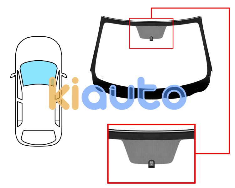 Parabrisas mazda cx-3 2018-2022 delantero / verde / acustico / con base espejo / molduras premontadas Eurocode 5184AGAVW