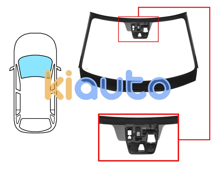 Parabrisas mazda cx-5 2015-2017 delantero / verde / acustico / con base espejo / con sensor / con soporte camara city stop / con soporte camara carril / molduras premontadas Eurocode 5179AGACIMW5V