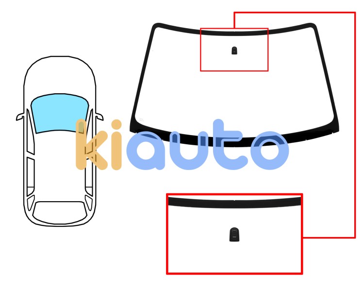 Parabrisas mazda demio 1998-2003 delantero / verde / con base espejo Eurocode 5157AGN