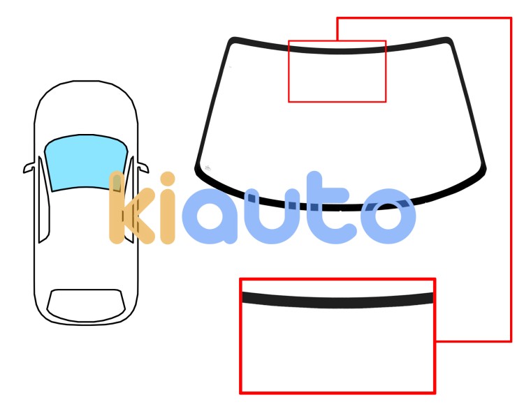 Parabrisas mazda mx3 1991-1998 delantero / azul Eurocode 5140ABL
