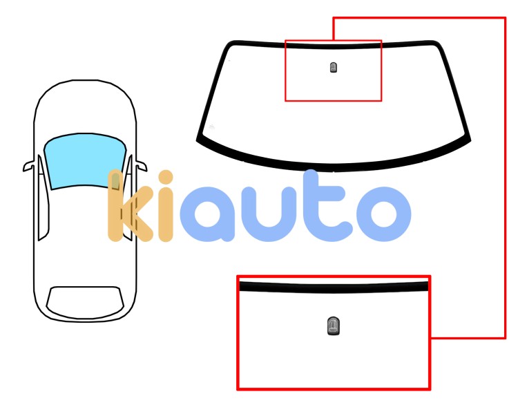 Parabrisas mazda mx5 1990-1998 delantero / verde / con base espejo Eurocode 5138AGN1C
