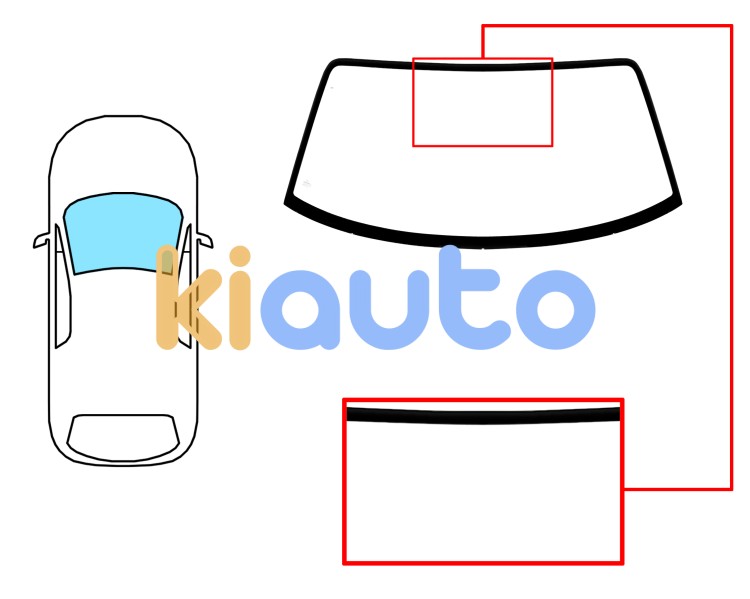 Parabrisas mazda mx5 2002-2005 delantero / azul Eurocode 5138ABL
