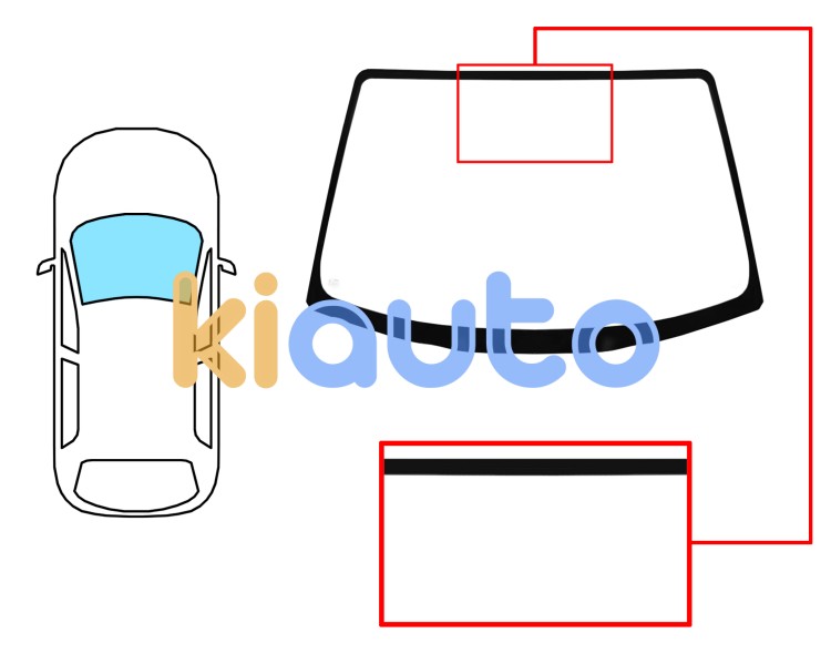 Parabrisas mazda xedos 6 1992-1999 delantero / azul Eurocode 5144ABL