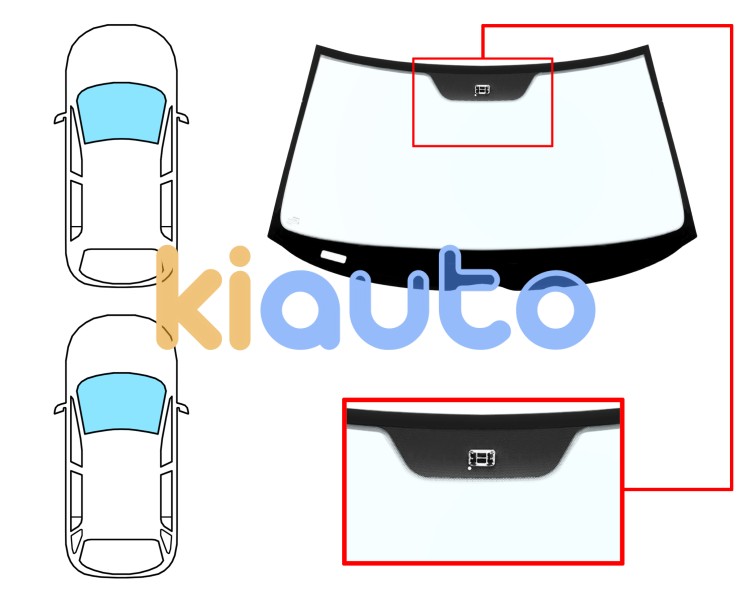 Parabrisas mercedes clase e (w210) 1995-2000 4 puertas / familiar / delantero / azul / con sensor Eurocode 5337ABSMV