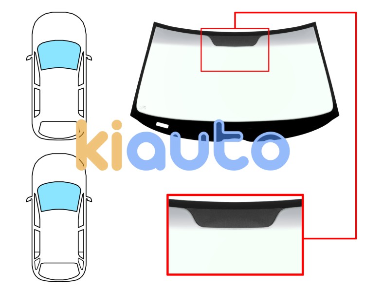 Parabrisas mercedes clase e (w210) 2000-2002 4 puertas / familiar / delantero / verde banda gris Eurocode 5337AGNGYV