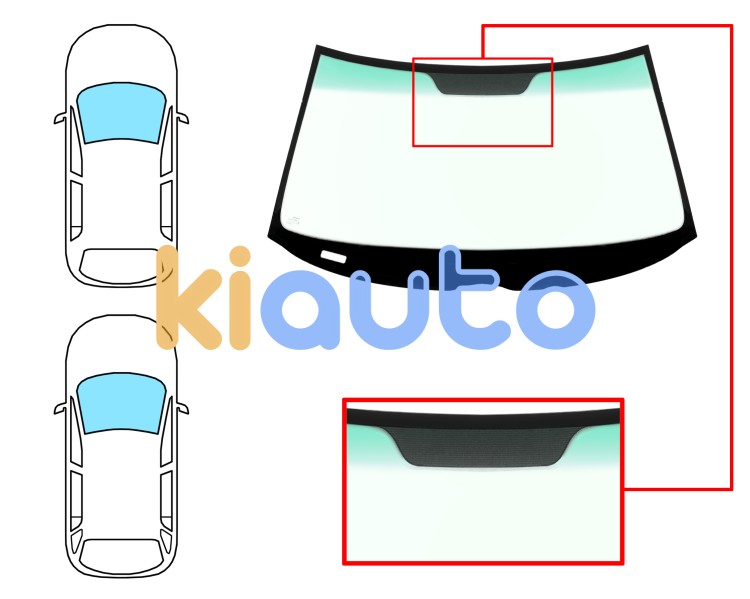 Parabrisas mercedes clase e (w210) 2000-2002 4 puertas / familiar / delantero / verde banda verde Eurocode 5337AGNGNV