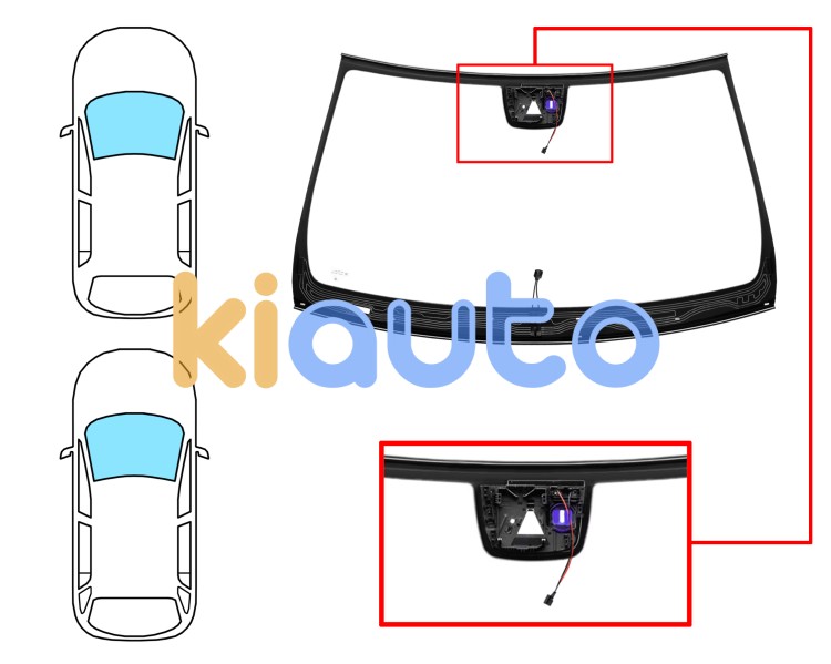 Parabrisas mercedes clase e (w212) 2009-2013 4 puertas / familiar / delantero / verde / termico / con sensor / con soporte camara modificado / molduras premontadas Eurocode 5371AGSCHMVWZ1L