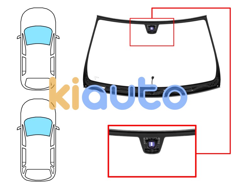 Parabrisas mercedes clase e (w212) 2009-2013 4 puertas / familiar / delantero / verde / termico / con sensor / sin conector cable / molduras premontadas Eurocode 5371AGSHMVZ1K