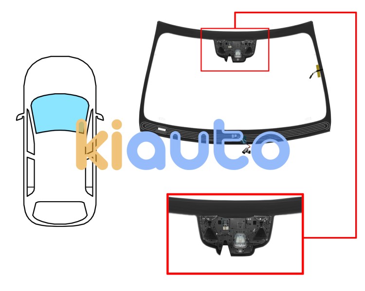 Parabrisas mercedes clase s (w222) 2017-2020 delantero / reflectante / acustico / termico / con sensor / con soporte camara modificado / antena tv / molduras premontadas Eurocode 5383ACDACHMVW1Z