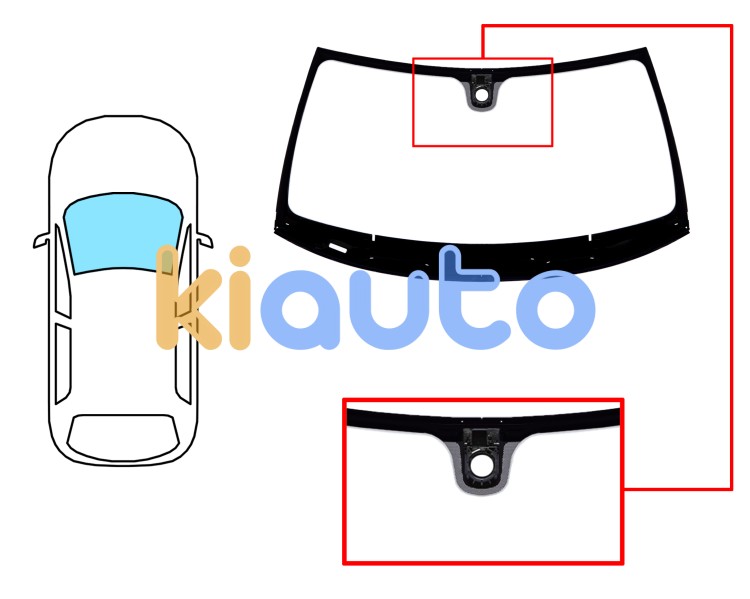 Parabrisas mercedes clase slk (r171) 2008-2011 delantero / verde / con sensor / molduras premontadas Eurocode 5356AGSMVW1H