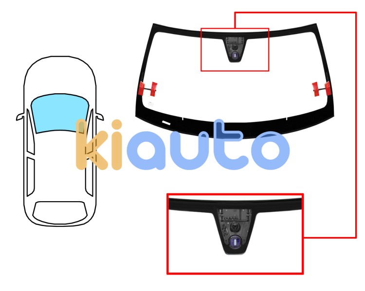 Parabrisas mercedes clase slk (r172) 2011-2017 delantero / verde / con sensor / antena / molduras premontadas Eurocode 5375AGNAMVWZ