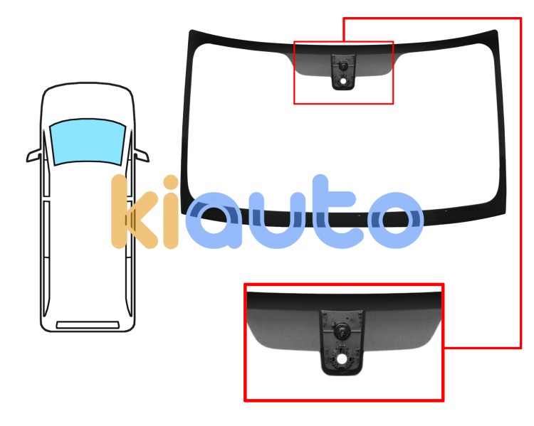 Parabrisas mercedes sprinter (907/910) 2018-> delantero / incoloro / con base espejo / con sensor Eurocode 5447ACLM2C