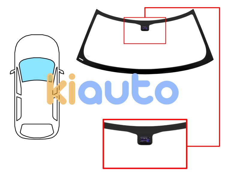 Parabrisas mini one 2004-2007 delantero / verde / con sensor Eurocode 2440AGSMV1B