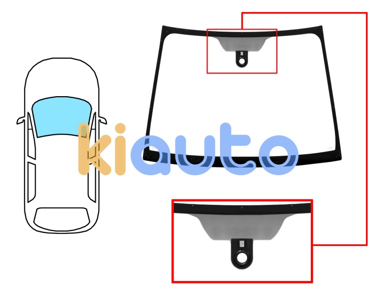 Parabrisas mitsubishi colt 2008-2013 3 puertas / delantero / verde / con base espejo / con sensor Eurocode 5676AGNM6Z