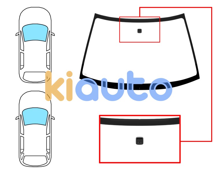 Parabrisas mitsubishi galant 1997-2003 4 puertas / familiar / delantero / verde / con base espejo Eurocode 5649AGN