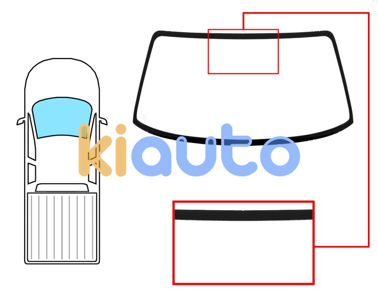 Parabrisas mitsubishi l200 1996-2005 2/4 puertas / delantero / verde Eurocode 5650AGN