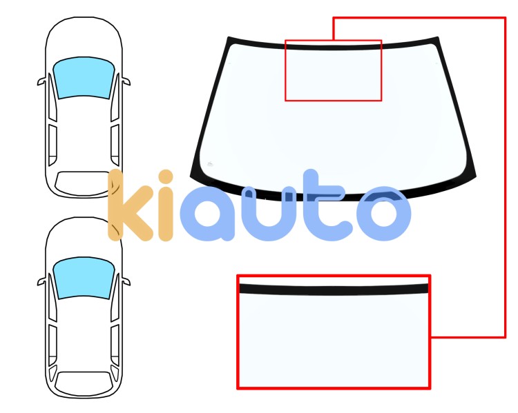 Parabrisas mitsubishi lancer 1991-1996 4 puertas / familiar / delantero / azul Eurocode 5642ABL