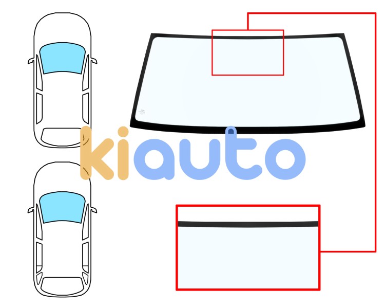 Parabrisas mitsubishi pajero 1991-1997 3/5 puertas / delantero / azul Eurocode 5637ABL