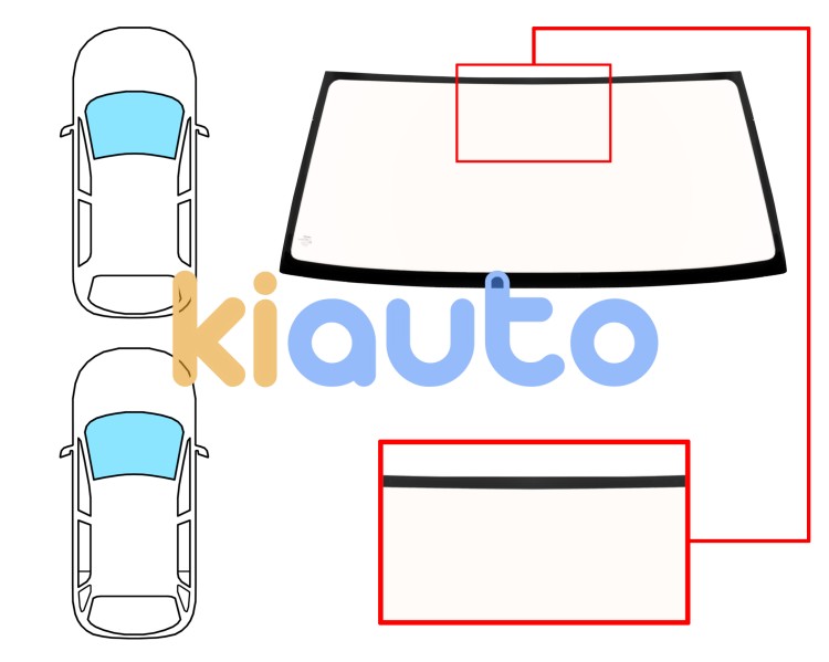 Parabrisas mitsubishi pajero 1997-2000 3/5 puertas / delantero / bronce Eurocode 5637ABZ