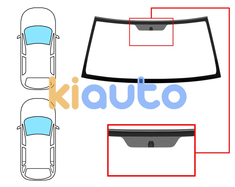 Parabrisas mitsubishi pajero 2003-2007 modelo io / 3/5 puertas / delantero / verde Eurocode 5660AGN