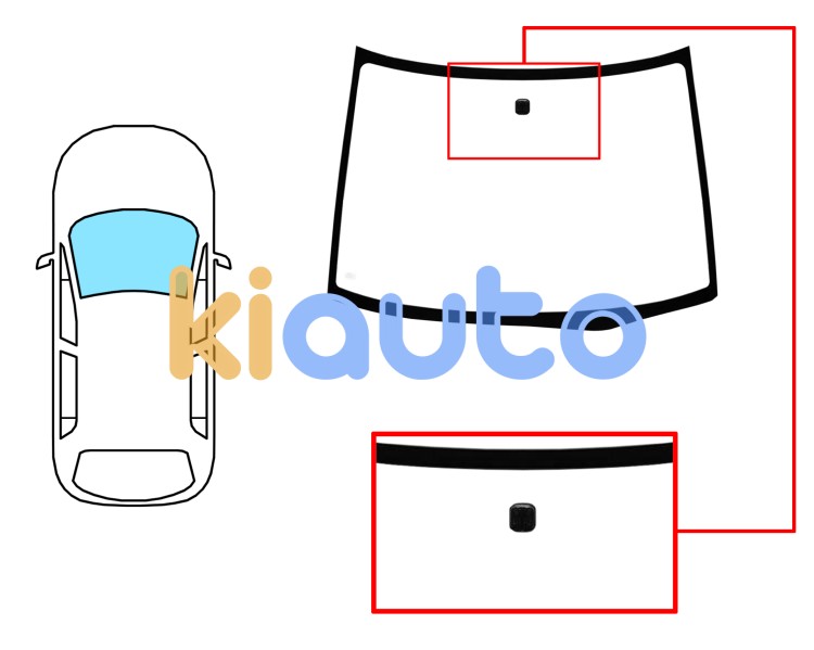 Parabrisas mitsubishi space wagon 1998-2004 delantero / verde / con base espejo Eurocode 5658AGN