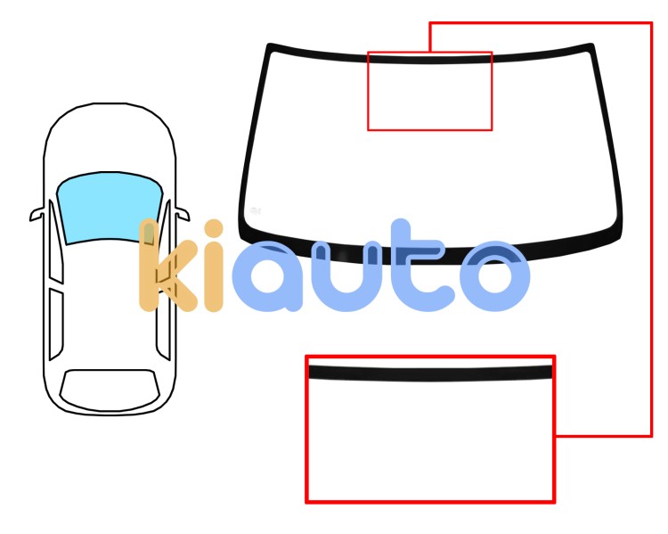 Parabrisas nissan 100nx 1990-1995 delantero / azul Eurocode 5985ABL
