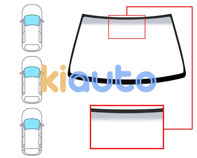 Parabrisas nissan almera 1998-2000 3/4 puertas / familiar / delantero / verde banda gris Eurocode 6001ALGGY