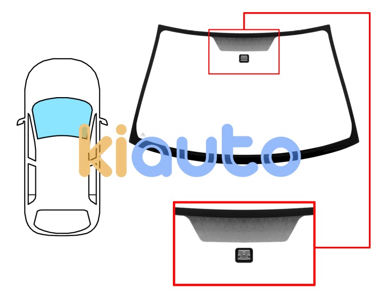 Parabrisas nissan almera 2003-2007 4 puertas / delantero / verde / con base espejo Eurocode 6016AGN