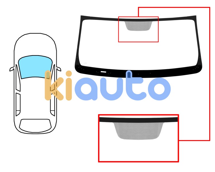 Parabrisas nissan cube 2009-2014 delantero / verde Eurocode 6063AGSV