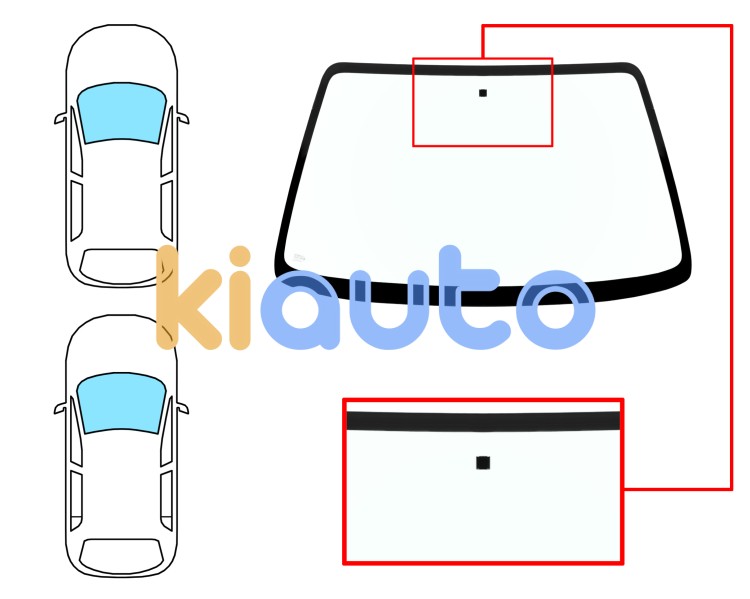 Parabrisas nissan micra 2000-2002 3/5 puertas / delantero / verde / con base espejo Eurocode 5988AGN