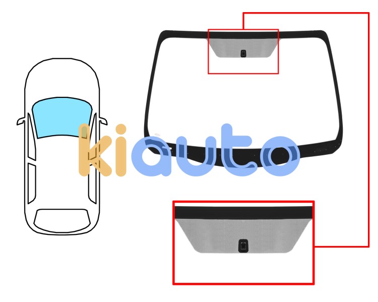 Parabrisas nissan micra 2013-2017 delantero / verde / con base espejo Eurocode 6076AGNV