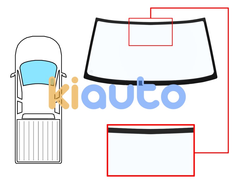Parabrisas nissan navara 1997-2002 delantero / azul Eurocode 5966ABL