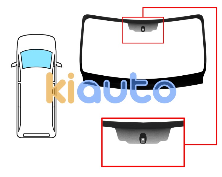 Parabrisas nissan nv400 2011-2021 delantero / verde / con base espejo / serigrafiado Eurocode 6326AGS1C