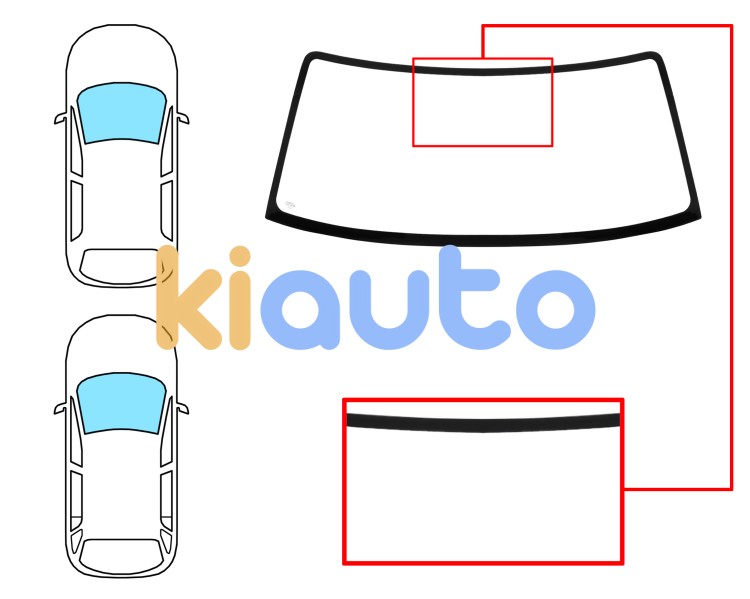 Parabrisas nissan patrol 2001-2004 3/5 puertas / delantero / verde Eurocode 6006AGN