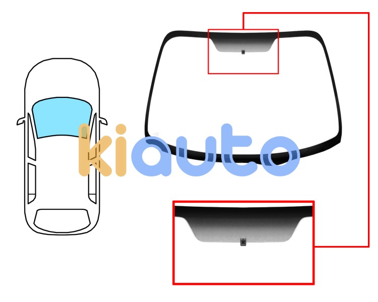 Parabrisas nissan primera 2002-2008 4/5 puertas / familiar / delantero / verde / con base espejo Eurocode 6020AGN