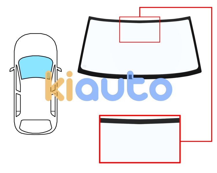Parabrisas nissan terrano 1987-1993 delantero / azul Eurocode 5966ABL