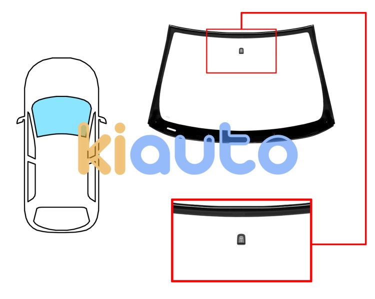 Parabrisas opel adam 2012-2019 delantero / verde / con base espejo / molduras premontadas Eurocode 6338AGSVWZ