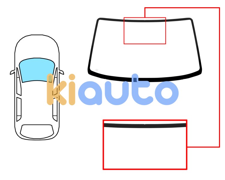 Parabrisas opel agila 2000-2003 delantero / verde Eurocode 6291AGS