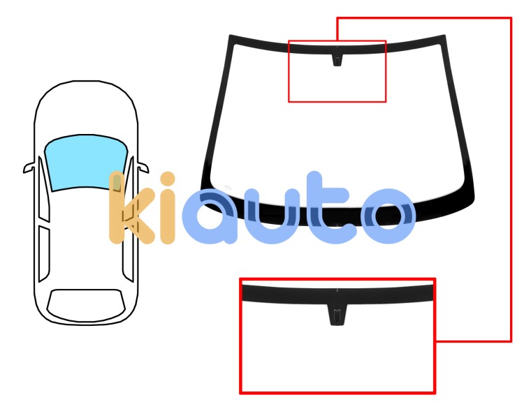 Parabrisas opel astra g 1998-2004 2 puertas / cabrio / delantero / verde / con base espejo Eurocode 6289AGS