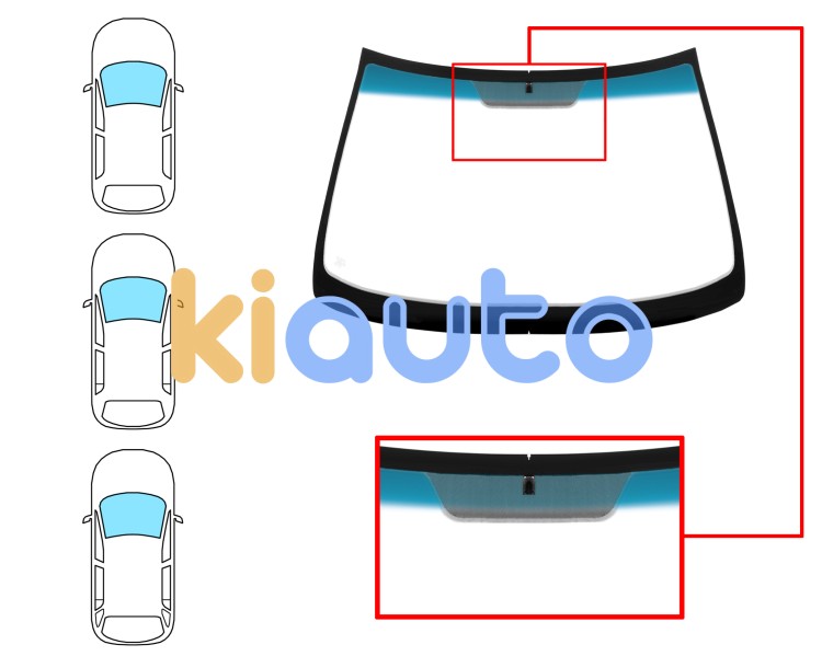 Parabrisas opel astra g 1998-2004 3/4/5 puertas / familiar / delantero / verde banda azul / con base espejo Eurocode 6284AGNBL