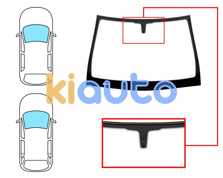 Parabrisas opel astra h 2004-2007 5 puertas / familiar / delantero / verde / con base espejo 12cm / molduras premontadas Eurocode 6302AGNVZ1M