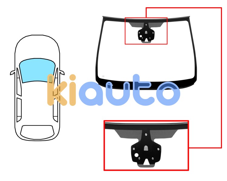 Parabrisas opel astra j 2009-2013 4/5 puertas / familiar / delantero / verde / con base espejo / con sensor modificado / con soporte camara / molduras premontadas Eurocode 6324AGSCIMVWZ95