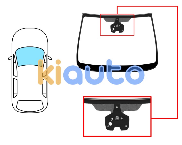 Parabrisas opel astra j 2013-2015 4/5 puertas / familiar / delantero / verde / con base espejo / con sensor modificado / molduras premontadas Eurocode 6324AGSIMVWZ5I