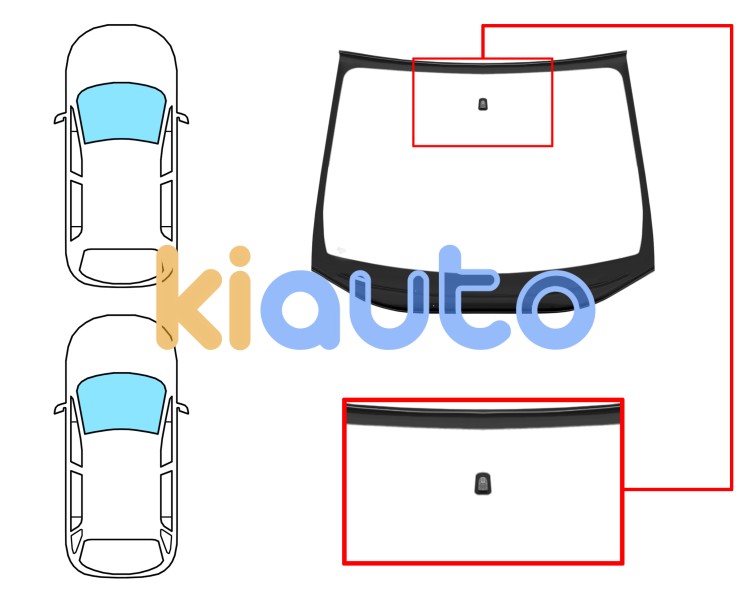 Parabrisas opel astra k 2019-2022 5 puertas / familiar / delantero / verde / con base espejo / molduras premontadas Eurocode 6342AGSVZ